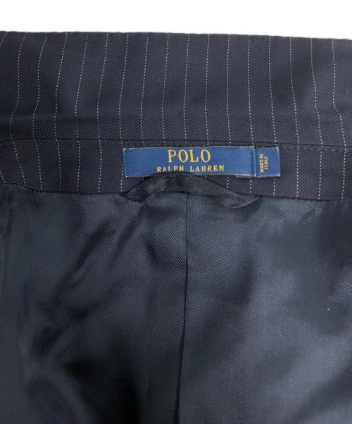 POLO RALPH LAUREN（ポロ・ラルフローレン）POLO RALPH LAUREN (ポロ・ラルフローレン) ストライプセットアップスーツ / 715582635001 ネイビー サイズ:165/36Sの古着・服飾アイテム
