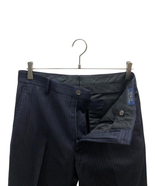 POLO RALPH LAUREN（ポロ・ラルフローレン）POLO RALPH LAUREN (ポロ・ラルフローレン) ストライプセットアップスーツ / 715582635001 ネイビー サイズ:165/36Sの古着・服飾アイテム