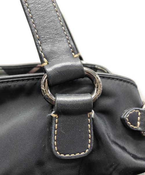BURBERRY BLUE LABEL（バーバリー ブルー レーベル）BURBERRY BLUE LABEL (バーバリー ブルー レーベル) ナイロントートバッグ ブラックの古着・服飾アイテム
