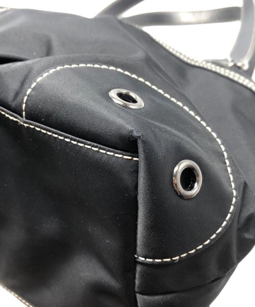 BURBERRY BLUE LABEL（バーバリー ブルー レーベル）BURBERRY BLUE LABEL (バーバリー ブルー レーベル) ナイロントートバッグ ブラックの古着・服飾アイテム