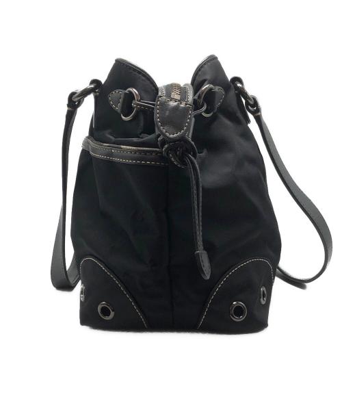 BURBERRY BLUE LABEL（バーバリー ブルー レーベル）BURBERRY BLUE LABEL (バーバリー ブルー レーベル) ナイロントートバッグ ブラックの古着・服飾アイテム