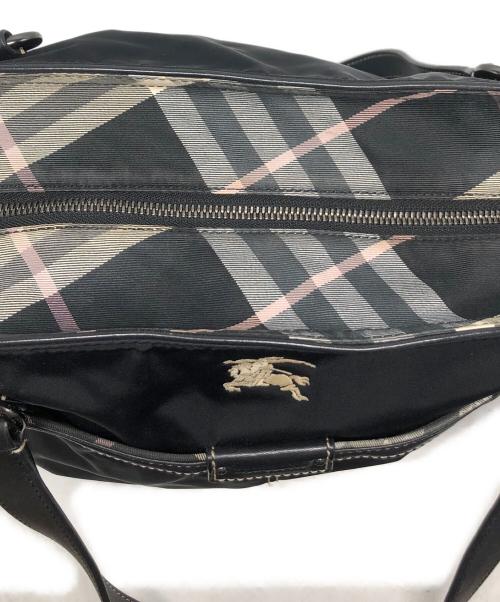 BURBERRY BLUE LABEL（バーバリー ブルー レーベル）BURBERRY BLUE LABEL (バーバリー ブルー レーベル) ナイロントートバッグ ブラックの古着・服飾アイテム