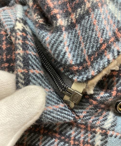 FRED PERRY（フレッドペリー）FRED PERRY (フレッドペリー) ツイードダウンジャケット/F2169 スカイブルー サイズ:Lの古着・服飾アイテム