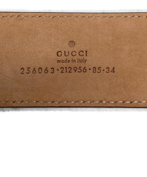GUCCI（グッチ）GUCCI (グッチ) GGスプリームレザーベルト / 256063・212956 ベージュの古着・服飾アイテム