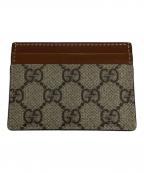 GUCCIグッチ）の古着「GGスプリーム カードケース」｜ベージュ