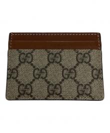 GUCCI（グッチ）の古着「GGスプリーム カードケース」｜ベージュ