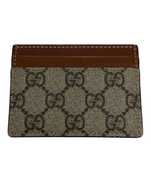 GUCCI（グッチ）GUCCI (グッチ) GGスプリーム カードケース ベージュの古着・服飾アイテム