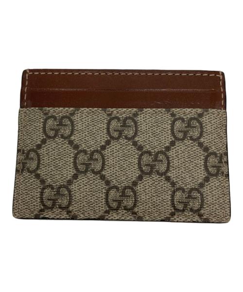 GUCCI（グッチ）GUCCI (グッチ) GGスプリーム カードケース ベージュの古着・服飾アイテム