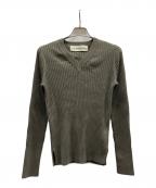 THE SHINZONEザ シンゾーン）の古着「MILITARY RIB KNIT PULLOVER/26SMSNI03」｜オリーブ