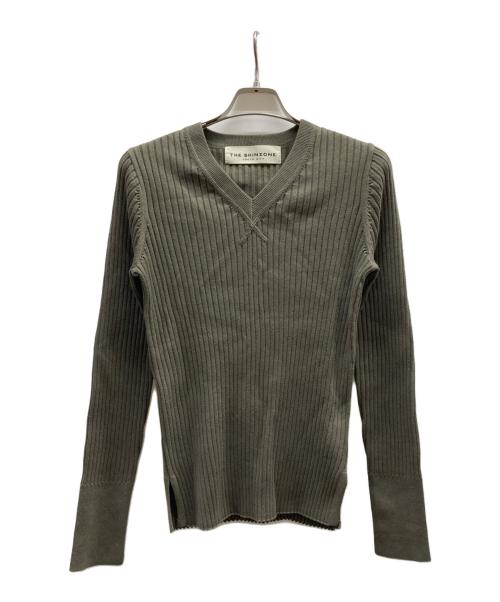 THE SHINZONE（ザ シンゾーン）THE SHINZONE (ザ シンゾーン) MILITARY RIB KNIT PULLOVER/26SMSNI03 オリーブ サイズ:FREEの古着・服飾アイテム