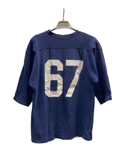 Champion（チャンピオン）Champion (チャンピオン) フットボールTシャツ ネイビー サイズ:Mの古着・服飾アイテム