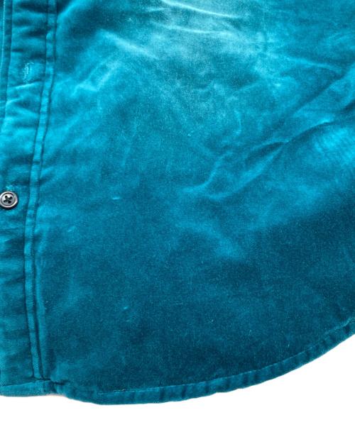 SUPREME（シュプリーム）SUPREME (シュプリーム) Quilted Lined Hooded Velvet Shirt ブルー サイズ:Lの古着・服飾アイテム