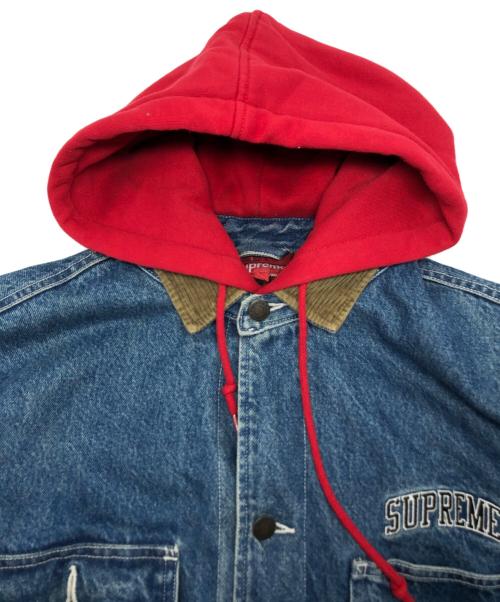 SUPREME（シュプリーム）SUPREME (シュプリーム) Hooded Chore Coat インディゴ サイズ:Lの古着・服飾アイテム