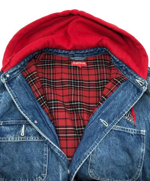 SUPREME（シュプリーム）SUPREME (シュプリーム) Hooded Chore Coat インディゴ サイズ:Lの古着・服飾アイテム
