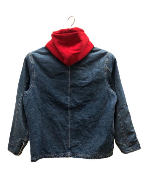 SUPREME（シュプリーム）SUPREME (シュプリーム) Hooded Chore Coat インディゴ サイズ:Lの古着・服飾アイテム