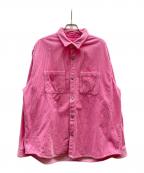SUPREMEシュプリーム）の古着「Wide Wale Corduroy Snap Shirt」｜ピンク