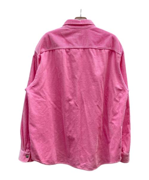 SUPREME（シュプリーム）SUPREME (シュプリーム) Wide Wale Corduroy Snap Shirt ピンク サイズ:Lの古着・服飾アイテム