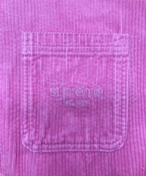 SUPREME（シュプリーム）SUPREME (シュプリーム) Wide Wale Corduroy Snap Shirt ピンク サイズ:Lの古着・服飾アイテム