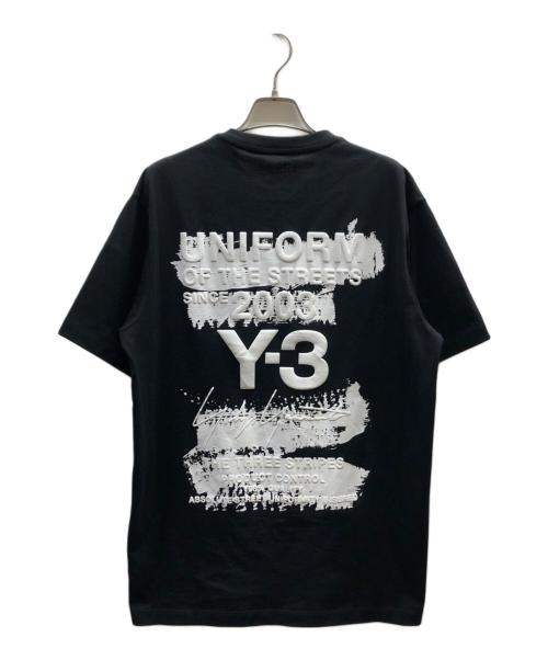 adidas（アディダス）adidas (アディダス) Y-3 (ワイスリー) GRAPHIC SHORT SLEEVE TEE/JN4879 ブラック サイズ:Sの古着・服飾アイテム