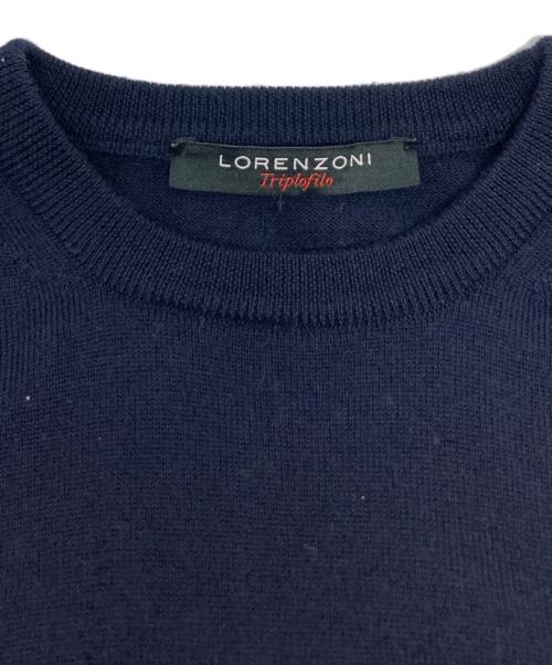 LORENZONI（ロレンツォーニ）LORENZONI (ロレンツォーニ) ウールニット ネイビー サイズ:XSの古着・服飾アイテム
