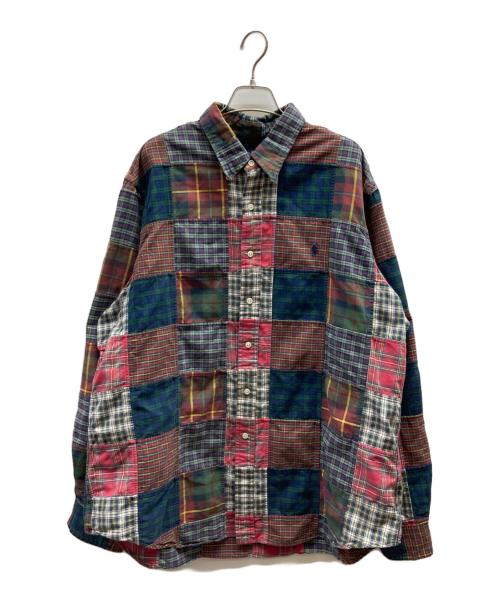 POLO RALPH LAUREN（ポロ・ラルフローレン）POLO RALPH LAUREN (ポロ・ラルフローレン) パッチワークシャツ マルチカラー サイズ:XXLの古着・服飾アイテム