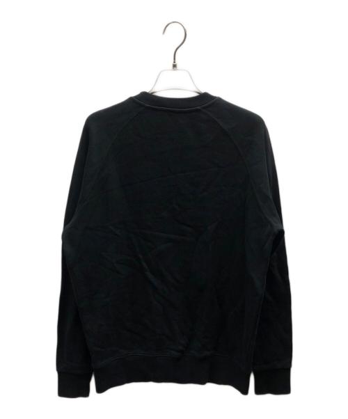 maison kitsune（メゾンキツネ）MAISON KITSUNE (メゾンキツネ) SWEAT SHIRT FOX HEAD PATCH / KMM-48630-B ブラック サイズ:Sの古着・服飾アイテム