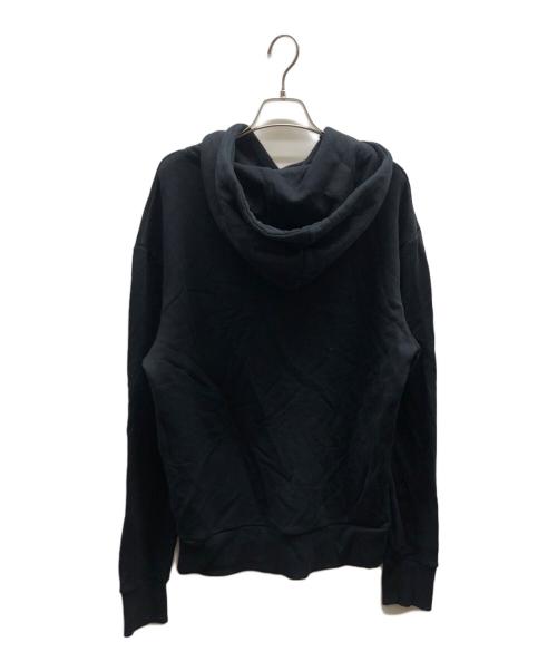 maison kitsune（メゾンキツネ）MAISON KITSUNE (メゾンキツネ) HOODIE DOUBLE FOX HEAD PATCH / EU00353KM0001 ブラック サイズ:Mの古着・服飾アイテム