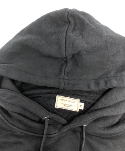 maison kitsune（メゾンキツネ）MAISON KITSUNE (メゾンキツネ) HOODIE DOUBLE FOX HEAD PATCH / EU00353KM0001 ブラック サイズ:Mの古着・服飾アイテム
