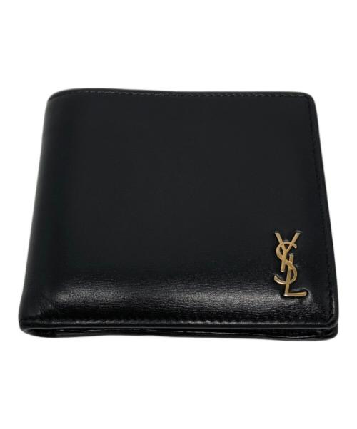 Saint Laurent Paris（サンローランパリ）Saint Laurent Paris (サンローランパリ) 2つ折り財布 / ART610193 ブラックの古着・服飾アイテム