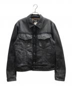 DOLCE & GABBANAドルチェ＆ガッバーナ）の古着「レザー切替ジャケット」｜ブラック
