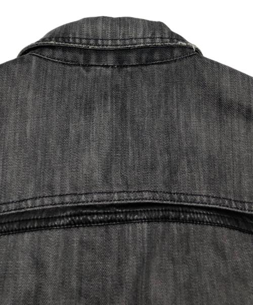 DOLCE & GABBANA（ドルチェ＆ガッバーナ）DOLCE & GABBANA (ドルチェ＆ガッバーナ) レザー切替ジャケット ブラック サイズ:30/44の古着・服飾アイテム
