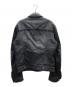 DOLCE & GABBANA (ドルチェ＆ガッバーナ) レザー切替ジャケット ブラック サイズ:30/44：27000円