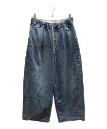 JOURNAL STANDARD（ジャーナルスタンダード）の古着「イージーデニムワイドパンツ / 25030400706410」｜インディゴ