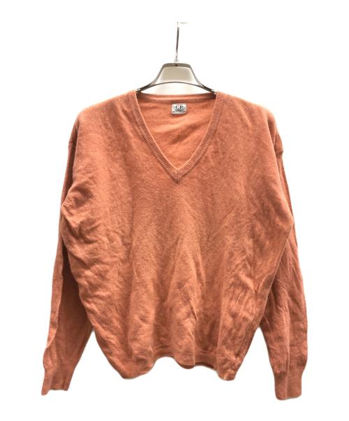 C.P COMPANY（シーピーカンパニー）C.P COMPANY (シーピーカンパニー) Vネックニット オレンジ サイズ:₋の古着・服飾アイテム