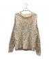 UNUSED（アンユーズド）の古着「Gourd pattern hand-knitted crewneck sweater」｜ホワイト