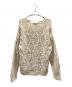 UNUSED (アンユーズド) Gourd pattern hand-knitted crewneck sweater ホワイト サイズ:3：8000円
