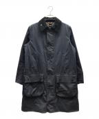 Barbourバブアー）の古着「SL BORDER/WAXED COTTON/1402141」｜ネイビー