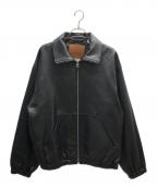 LEVI'Sリーバイス）の古着「PREMIUM BLACK FULLZIP SPORTS LEATHER JACKET/005Z9-0000」｜ブラック