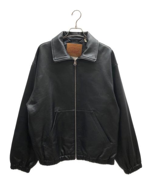 LEVI'S（リーバイス）LEVI'S (リーバイス) PREMIUM BLACK FULLZIP SPORTS LEATHER JACKET/005Z9-0000 ブラック サイズ:XSの古着・服飾アイテム