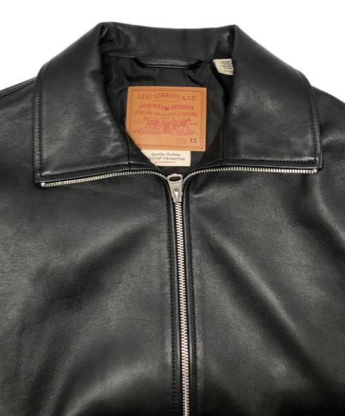 LEVI'S（リーバイス）LEVI'S (リーバイス) PREMIUM BLACK FULLZIP SPORTS LEATHER JACKET/005Z9-0000 ブラック サイズ:XSの古着・服飾アイテム