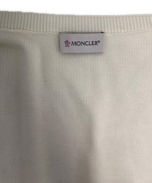 MONCLER（モンクレール）MONCLER (モンクレール) ニット切替ダウンジャケット / J20939B51000 ホワイト サイズ:Mの古着・服飾アイテム