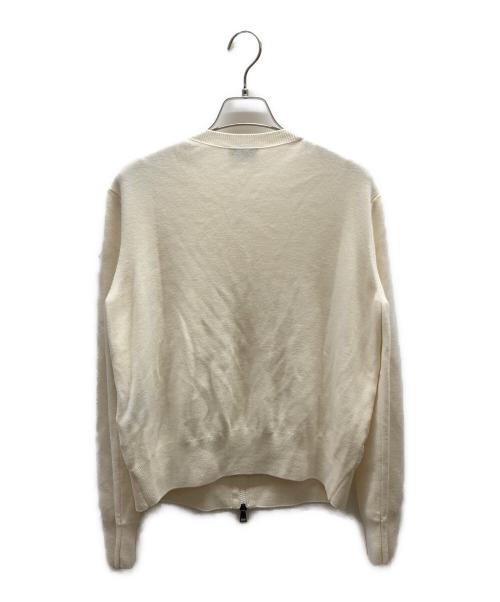 MONCLER（モンクレール）MONCLER (モンクレール) ニット切替ダウンジャケット / J20939B51000 ホワイト サイズ:Mの古着・服飾アイテム