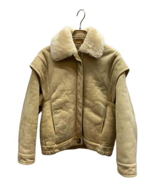 Timberland（ティンバーランド）Timberland (ティンバーランド) フィープスキンムートンジャケット ベージュ サイズ:SMALLの古着・服飾アイテム