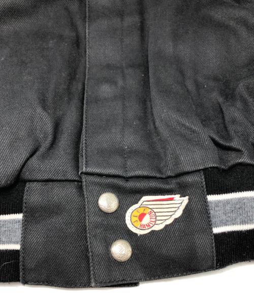 JEFF HAMILTON（ジェフハミルトン）JEFF HAMILTON (ジェフハミルトン) レターマンジャケット ブラック サイズ:Mの古着・服飾アイテム