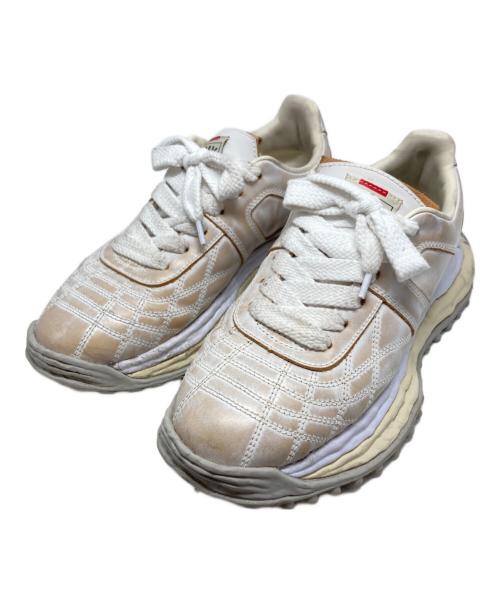 Maison MIHARA YASUHIRO（メゾン ミハラ ヤスヒロ）Maison MIHARA YASUHIRO (メゾン ミハラ ヤスヒロ) SCOTT OG Sole Vintage Leather Effect Low-top Sneaker/A16FW710 ベージュ サイズ:44の古着・服飾アイテム