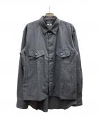 COMME des GARCONS HOMME DEUXコムデギャルソン オム ドゥ）の古着「トラッカータイプ綿シャツ/DP-B051」｜グレー
