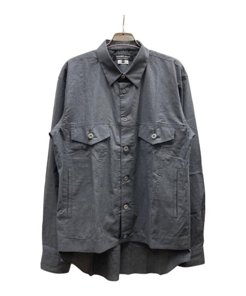 COMME des GARCONS HOMME DEUX（コムデギャルソン オム ドゥ）COMME des GARCONS HOMME DEUX (コムデギャルソン オム ドゥ) トラッカータイプ綿シャツ/DP-B051 グレー サイズ:Lの古着・服飾アイテム
