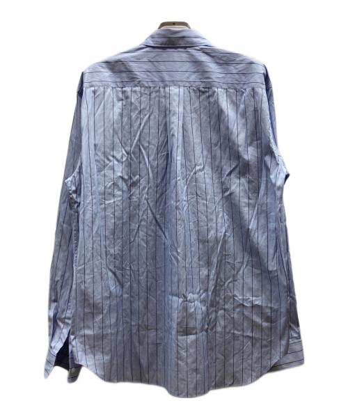 COMME des GARCONS HOMME DEUX（コムデギャルソン オム ドゥ）COMME des GARCONS HOMME DEUX (コムデギャルソン オム ドゥ) Blue Stripe Trucker Panel Shirt/DR-B024 スカイブルー サイズ:Mの古着・服飾アイテム