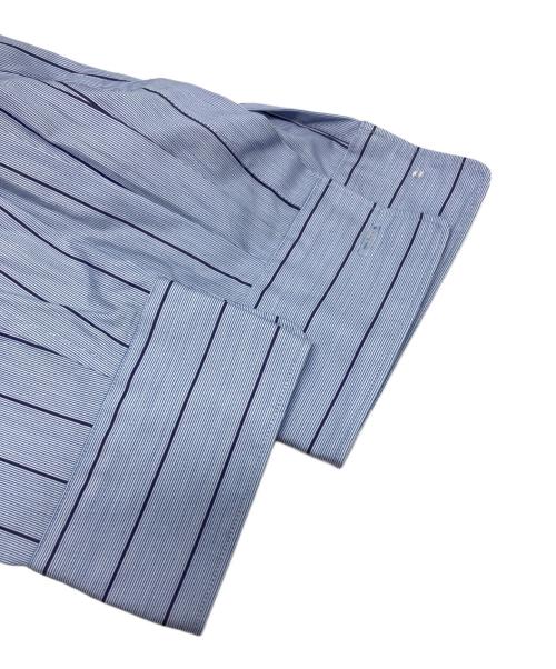 COMME des GARCONS HOMME DEUX（コムデギャルソン オム ドゥ）COMME des GARCONS HOMME DEUX (コムデギャルソン オム ドゥ) Blue Stripe Trucker Panel Shirt/DR-B024 スカイブルー サイズ:Mの古着・服飾アイテム