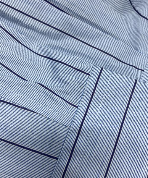 COMME des GARCONS HOMME DEUX（コムデギャルソン オム ドゥ）COMME des GARCONS HOMME DEUX (コムデギャルソン オム ドゥ) Blue Stripe Trucker Panel Shirt/DR-B024 スカイブルー サイズ:Mの古着・服飾アイテム